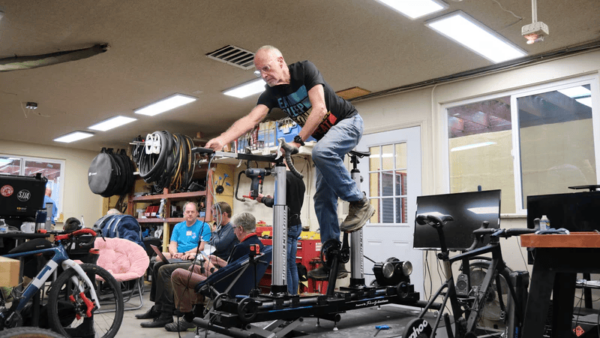 Setting up a fit bike at FIT Academy